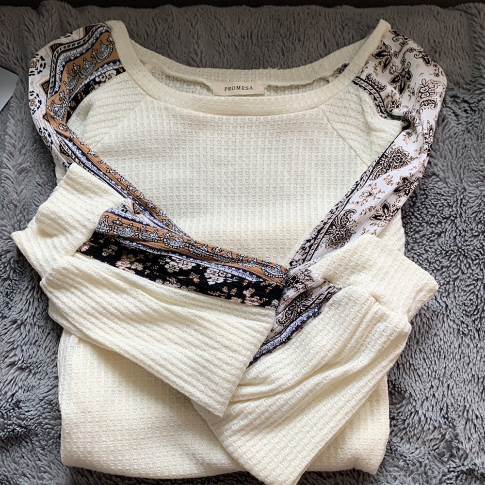 Cream blouse - Medium
